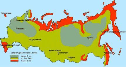 Ветроэнергетические ресурсы России 